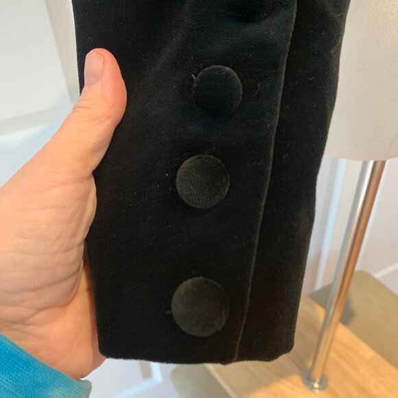 NWT Laura Ashley black velvet evening jacket US 8 - Picture 4 of 8